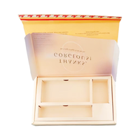 Boîte d'emballage personnalisée pour faux cils avec rabat articulé, coffret cadeau pour kit de cils avec insert en papier et séparateurs en plastique à changement progressif