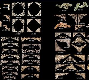 Onlay kayu dan Applique ukiran bunga cetakan Interior dekoratif untuk furnitur artikel kayu Premium trim - Product Image 3