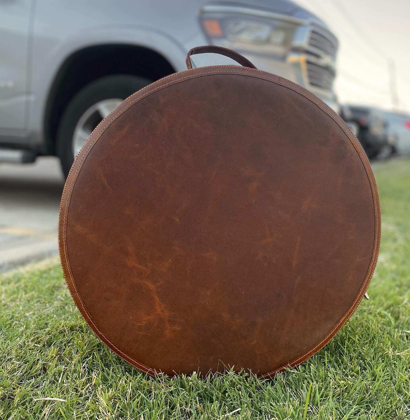 Vintage Cowgirl Hat Box Custom Large Round Zipper Box