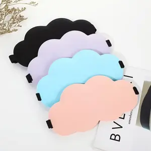 Top selling products 2024 Breathable 3D Cloud Shaped Sleeping Care Soft Silk Eye Mask Memory Foam Eyemask with Elastic Strap