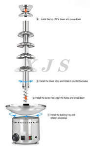 <span class=keywords><strong>Support</strong></span> de <span class=keywords><strong>fontaine</strong></span> d'affichage de chocolat sucré de table <span class=keywords><strong>avec</strong></span> la base menée <span class=keywords><strong>fontaine</strong></span> de chocolat de tour de fête bon marché de 5 niveaux - Product Image 5