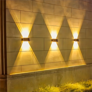 Lámpara Solar LED RGB para Exteriores, Impermeable IP65, Iluminación Superior e Inferior para Jardín, Decoración de Patio FX-SOSG010A, Luces Solares para Exteriores FX-S - Product Image 5