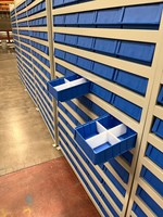 INORDER Plateau multifonction mince pour pièces longues, pour module de levage vertical, organisateur de pièces détachées pour entrepôt automatisé, ensemble de séparateurs transparents