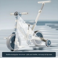 Vélo d'équilibre multifonctionnel pour enfants de 1 à 3 ans, trotteur avec poignée de poussée, lumières et musique