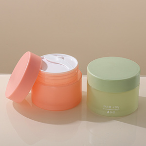 Sang Trọng 250Ml PP Rộng Miệng Chai 250G Container Chất Lượng Cao Nhựa Mặt Kem Mắt Kem Mỹ Phẩm Lọ Có Nắp Đậy - Product Image 1