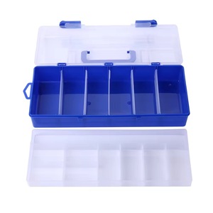 Grande boîte de rangement portable et étanche <span class=keywords><strong>pour</strong></span> <span class=keywords><strong>leurres</strong></span> de pêche, idéale <span class=keywords><strong>pour</strong></span> la pêche en mer et en lac, accessoires multifonctionnels en plastique - Product Image 2