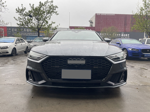 Lèvre avant de pare-chocs de voiture de vente chaude de matériel ABS pour Audi A7/A7L 2019-2023 mise à niveau vers la S7-<span class=keywords><strong>ABT</strong></span> 2019-2023 <span class=keywords><strong>noir</strong></span> brillant - Product Image 5