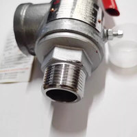Soupape de sécurité à ressort en acier inoxydable à levée complète, filetage externe réglable pour générateur de vapeur et réservoir d'air, pour le soulagement de la pression