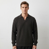 Pull en maille pour homme Hank de qualité supérieure, à manches longues, style décontracté, pour l'automne et l'hiver, ODM & OEM