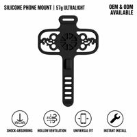 Soporte de silicona para teléfono de bicicleta, soporte giratorio de 360 ​​grados para teléfono móvil, soporte para manillar con forma de libélula para 4-7 teléfonos