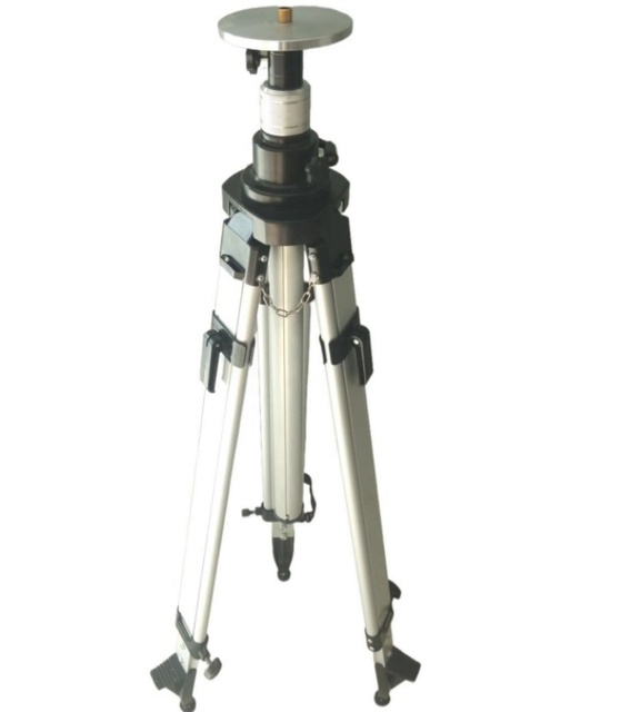 Heavy Duty Adjustable Surveying Aluminum Tripod Red Color 160mm Head Size 58mm Bore