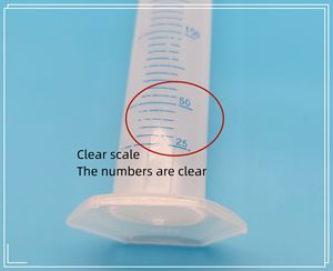 Laboratuvar malzemeleri tıbbi ve laboratuvar kullanımı için plastik 250ML/100ML/50ML ölçme silindiri - Product Image 2