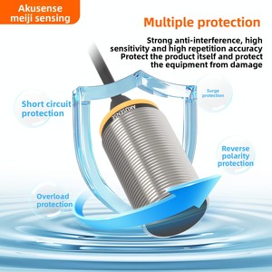 AKUSENSE TBLF0802IO <span class=keywords><strong>Sensor</strong></span> de Proximidad Inductivo M8 M12 NPN Roscado Cilíndrico Condiciones de Trabajo Duras IP67 5V Acero Inoxidable - Product Image 4