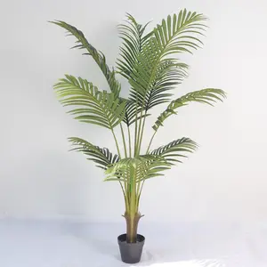 Árvore decorativa verde artificial, de alta qualidade, 170 cm, simulação, palmeira havaiana, planta artificial, árvore