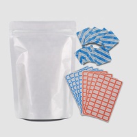 Sac en mylar refermable pour stockage à long terme des aliments, emballage en argent avec fermeture éclair et absorbeurs d'oxygène