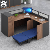 Escritorio de Oficina Moderno para 4 Personas con Cama Integrada, Personalización Completa para Proyectos de Oficina, Mesa de Oficina para Edificios de Oficinas