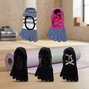 Chaussettes invisibles cinq doigts pour femme, fabriquées à Taïwan, écologiques, avec logo tissé sur le bord, tendance, à bout fendu, détection d'aiguilles - Product Image 1