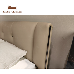 BLAINE Original 078 Wholesale Customization King Size Bed Solid Wood Frame Bedroom <strong>Furniture</strong> - Product Image 5