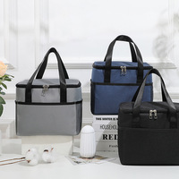 Sac isotherme de pique-nique portable de grande capacité pour l'extérieur, sac thermique pour la livraison de nourriture, sac à lunch isolé pour adultes