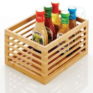 Lot de 3 paniers de rangement en bambou pour la maison, à utiliser sur les comptoirs - Product Image 5