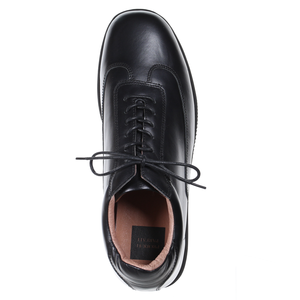 Scarpe casual da uomo in pelle con lacci (nero) - Product Image 4