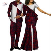 Vêtements de Couple Ethniques Africains Bazin: Robes pour Femmes et Costumes pour Hommes Dashiki pour Mariage