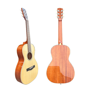 Brand 38 Inch Steel <b>String</b> Good Quality Glossy All Solid Spruce <b>Top</b> Mahogany Body Acoustic Guitar - Product Image 1