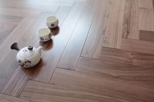 Bán Nóng! 15 <span class=keywords><strong>mm</strong></span> tự nhiên màu đen óc chó sàn gỗ thiết kế sàn gỗ với dễ dàng lắp ráp xương cá gỗ thiết kế sàn - Product Image 2