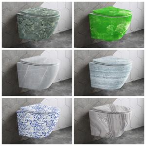 Inodoro de porcelana sin borde para colgar en la pared, de fabricante, para baño - Product Image 3