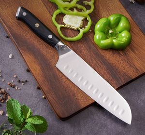 Barbacoa profesional Grill Santoku Chef Cuchillo con hoja negra MOQ bajo <span class=keywords><strong>Cuchillos</strong></span> de cocina Alemania JYTD94 - Product Image 2