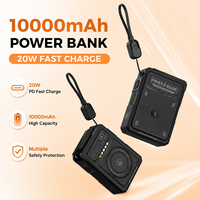 Banco de Energía Inalámbrico Magnético de 10000mAh con Enchufe de CA Integrado, Carga Rápida de 22.5W, Certificado UN38.3, para EE. UU., UE, Reino Unido y Australia