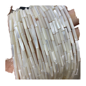 Cuentas de Concha Naturales Blancas en Forma de Tubo Redondo de 3x7mm, 4x8mm, 4x13mm, 5x10mm, Cuentas Sueltas de 15 Pulgadas para la Fabricación de Joyas y Manualidades - Product Image 4