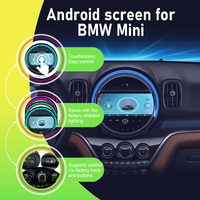 Radio Estéreo para Auto con Carplay de 9 Pulgadas, Reproductor de Video, GPS, Navegación para Auto, Android 15 para BMW Mini Cooper R56 R57 R58 R60 F54 F56 F60