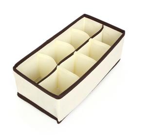 2026 Underwear Organizer Drawer Divider12 Grid Bar <strong>Storage</strong> <strong>Box</strong> for Bras Panties Socks Ties, Set of 4, <strong>Beige</strong> - Product Image 3