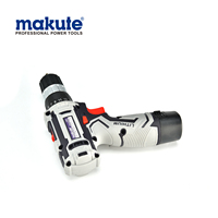 Makute 12v 16v 20v Perceuse sans fil mini pratique sans balais à batterie au lithium à percussion CD026