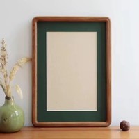 Cadre photo en bois de noyer massif sur mesure, jointure à tenons et mortaises, cadre photo traditionnel chinois pour portrait familial, décoration murale pour la maison