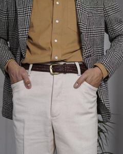 Blazers de costume modernes à <span class=keywords><strong>carreaux</strong></span> 100% laine, noir et <span class=keywords><strong>gris</strong></span> de haute qualité pour hommes - Product Image 5