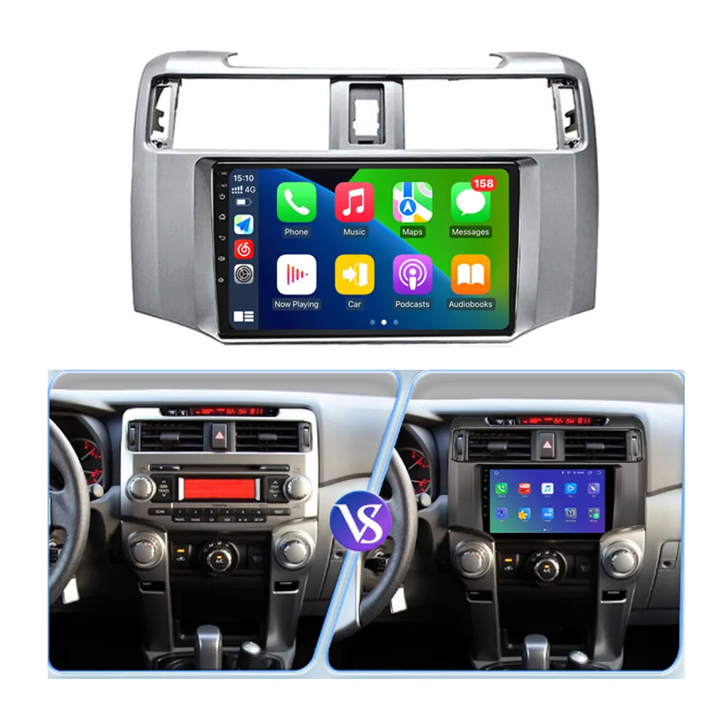 High Quality 4+64GB Car dvd player For Toyota 4Runner 2009-2019 Car Stereo Radio Android GPS Carplay 4G Vide