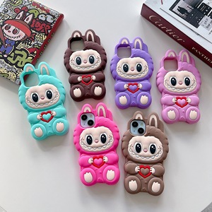 Funda de Silicona 3D con Dibujos Animados para iPhone 15 <span class=keywords><strong>Pro</strong></span> Max - Product Image 5