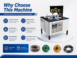 Factory Direct Automatic <b>Ring</b> <b>Stretch</b> Wrapping Machine for Coil Tire Pipe Cable Packaging - Product Image 6
