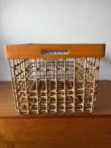 Panier vintage rustique en bambou et rotin, fait main aux Philippines, panier de rangement décoratif tissé naturellement, fournisseur et fabricant en gros - Product Image 3