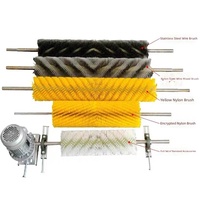 Brosse à rouleaux électrique de longueur personnalisée pour nettoyeur de bande transporteuse, compatible avec différentes largeurs de bande, pour mines de charbon, usines de sable et de ciment