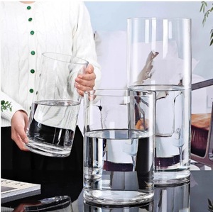 Vaso <span class=keywords><strong>in</strong></span> Acrilico Stile Moderno a Forma di Fiore, Resistente agli Urti, Cilindrico, Decorativo, Centrotavola, Servizio di Taglio Personalizzabile <span class=keywords><strong>per</strong></span> Casa e Matrimoni - Product Image 1
