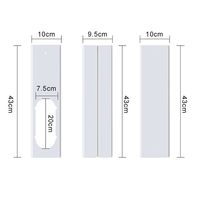Kit de aire acondicionado, deflector de boca plana de 150mm, 43cm, 10cm, placa de sellado telescópica, 4 Uds., precio de fábrica