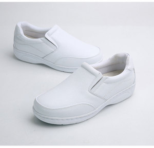 Giày da bò unisex đế thấp, kiểu dáng thường ngày, thoáng khí, chống trơn trượt, chống tĩnh điện, thoải mái, dành cho đầu bếp, y tá, đế cao su - Product Image 3