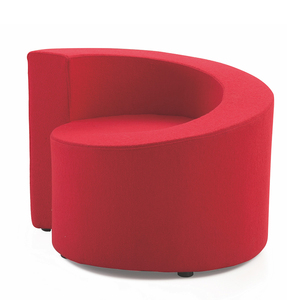 Soft <b>Padded</b> Single Small Leisure Chair Colorful Office Fabric Seating Sofa Set <b>Furniture</b> for Collaborative Reception Room - Product Image 4