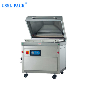 Machine d'emballage sous vide industrielle DZQ-850S avec chambre à roulement automatique et convoyeur à bande pour la viande et le bœuf - Product Image 2