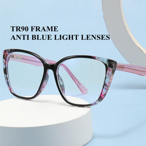 Vendita calda <span class=keywords><strong>di</strong></span> nuovo arrivo moda europea americana Cat Eye TR90 telaio CP Pin Anit blu luce <span class=keywords><strong>occhiali</strong></span> con cerniera a molla - Product Image 2