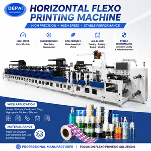 Máquina Impresora Flexográfica Modular Tipo Pétalo de Aluminio para Etiquetas Multicolor de 450 mm con Servomotores Completos de Fábrica Profesional - Product Image 1