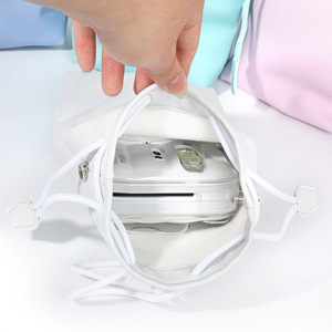 Accesorio <span class=keywords><strong>Instax</strong></span> al por mayor para <span class=keywords><strong>Instax</strong></span> <span class=keywords><strong>Mini</strong></span> 13, bolsa de cuero para cámara, bolsa de hombro con cordón, bolsa de almacenamiento universal portátil. - Product Image 4